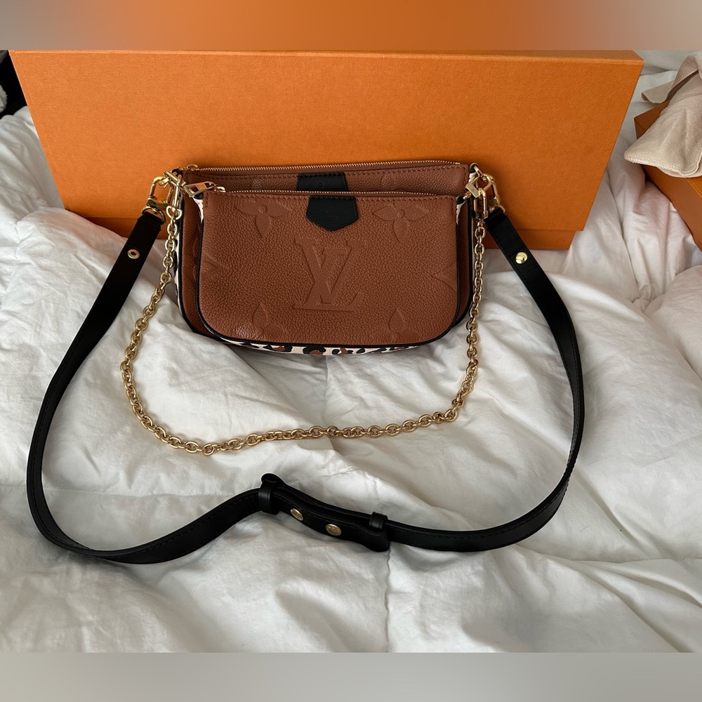 Louis Vuitton Empreinte Wild At Heart Multi Pochette Accessories Congac